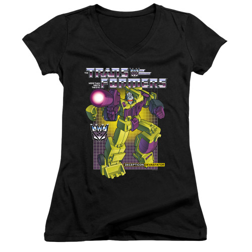 Image for Transformers Girls V Neck T-Shirt - Devastator