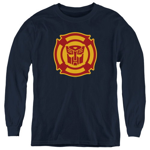 Image for Transformers Youth Long Sleeve T-Shirt - Rescue Bots Logo