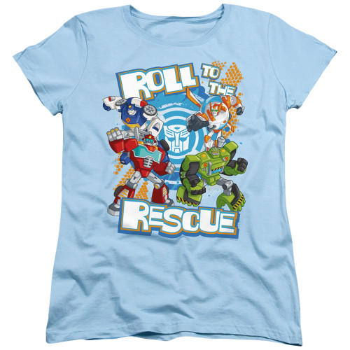 Image for Transformers Woman's T-Shirt - Roll to the Rescue