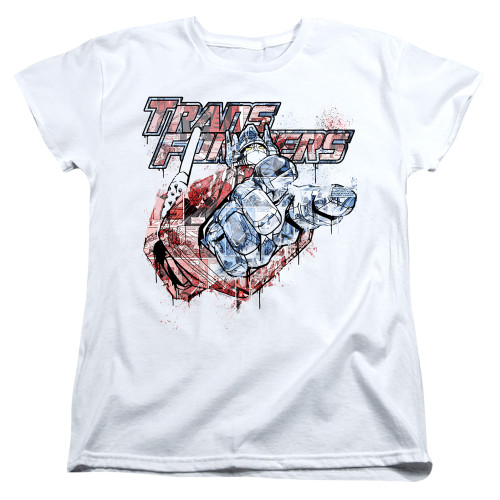Image for Transformers Woman's T-Shirt - Spray Panels