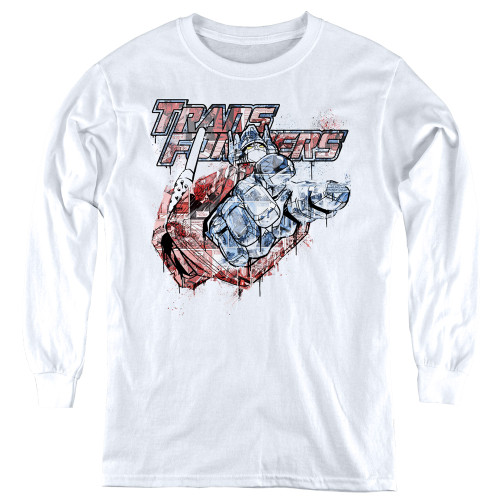 Image for Transformers Youth Long Sleeve T-Shirt - Spray Panels