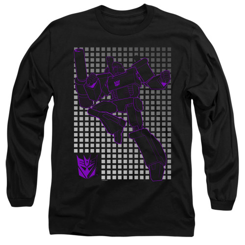Image for Transformers Long Sleeve T-Shirt - Megatron Grid