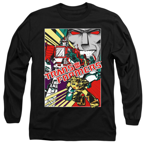 Image for Transformers Long Sleeve T-Shirt - Comic Poster