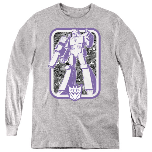 Image for Transformers Youth Long Sleeve T-Shirt - Decepticon Megatron