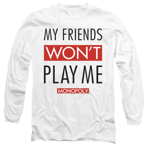 Image for Monopoly Long Sleeve T-Shirt - My Friends Won't Play With Me