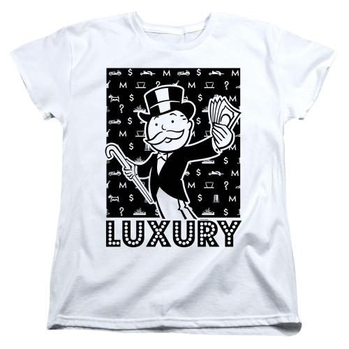 Image for Monopoly Woman's T-Shirt - Luxury Living