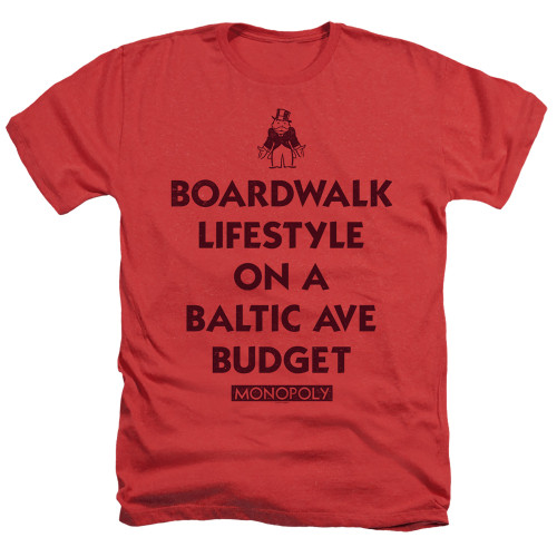 Image for Monopoly Heather T-Shirt - Lifestyle versus Budget