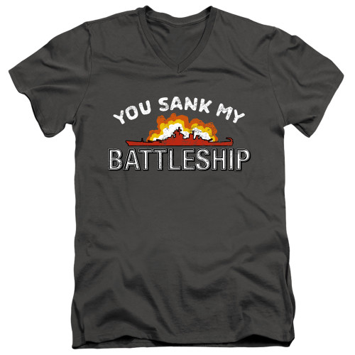 Image for Battleship T-Shirt - V Neck - Sunk