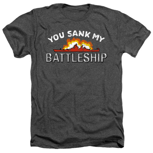 Image for Battleship Heather T-Shirt - Sunk