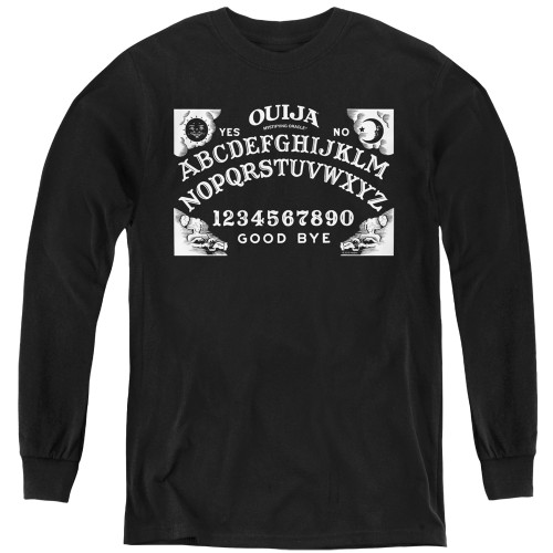 Image for Ouija Youth Long Sleeve T-Shirt - Board on Black