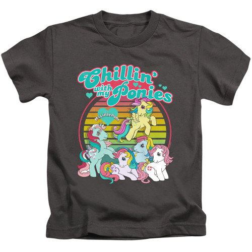 Image for My Little Pony Kids T-Shirt - Retro Chillin' With My Ponies