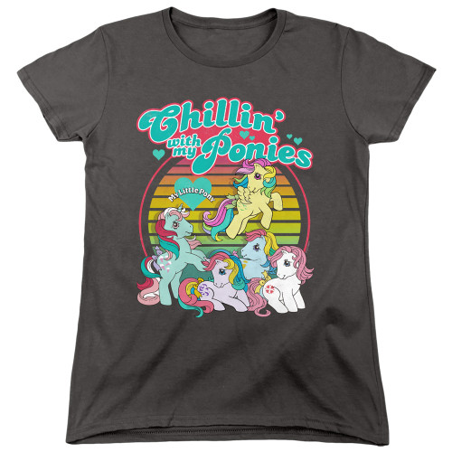 Image for My Little Pony Woman's T-Shirt - Retro Chillin' With My Ponies