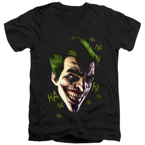 Image for Batman T-Shirt - V Neck - Joker Grim
