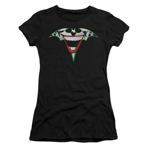 Image for Batman Girls T-Shirt - Joker Bat Logo