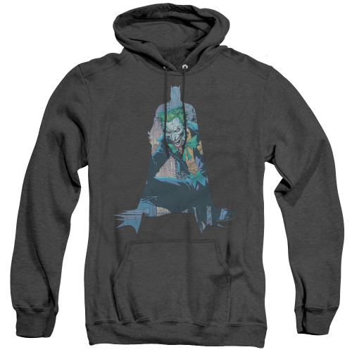 Image for Batman Heather Hoodie - Joker Scene Inside