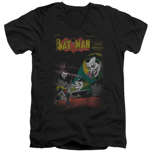 Image for Batman T-Shirt - V Neck - Joker Wrong Signal