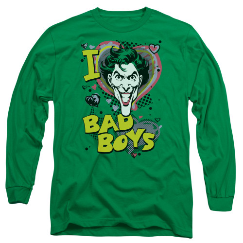 Image for Batman Long Sleeve T-Shirt - Joker I Heart Bad Boys