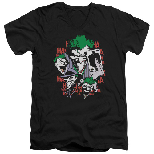 Image for Batman T-Shirt - V Neck - Joker Four of a Kind