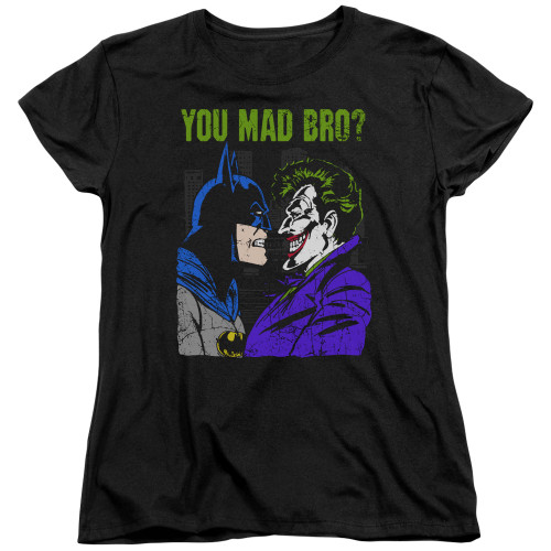 Image for Batman Womans T-Shirt - Joker Mad Bro