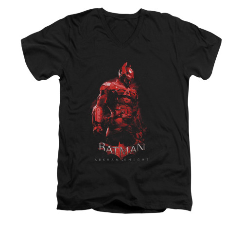 Batman Arkham Knight V-Neck T-Shirt Red Knight