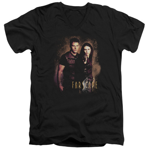 Image for Farscape V Neck T-Shirt - Wanted