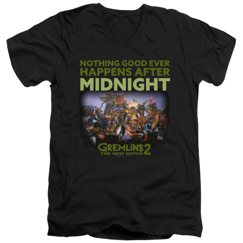 Image for Gremlins V Neck T-Shirt - Gremlins 2 After Midnight