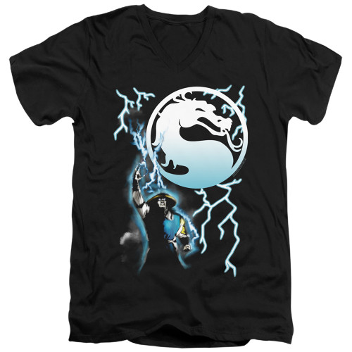 Image for Mortal Kombat Klassic V Neck T-Shirt - Raiden