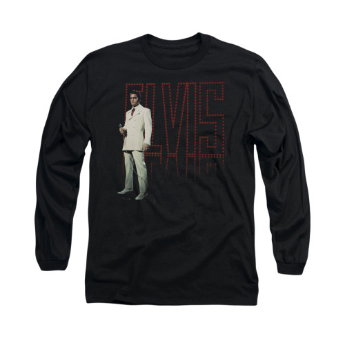 Elvis Long Sleeve T-Shirt - White Suit