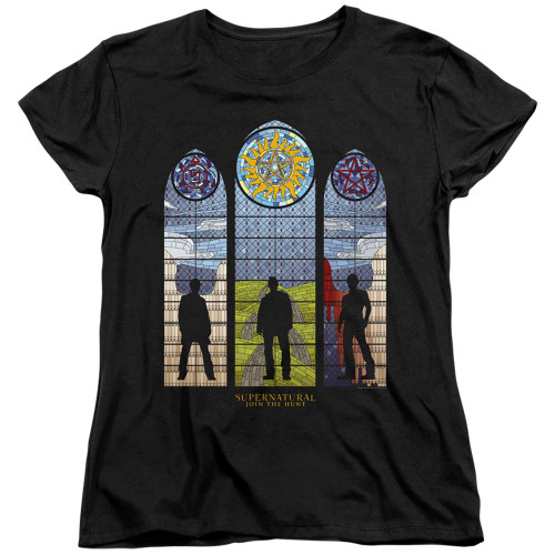 Image for Supernatural Womans T-Shirt - Stained Glass