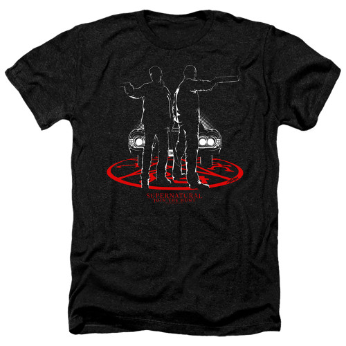 Image for Supernatural Heather T-Shirt - Silhouettes