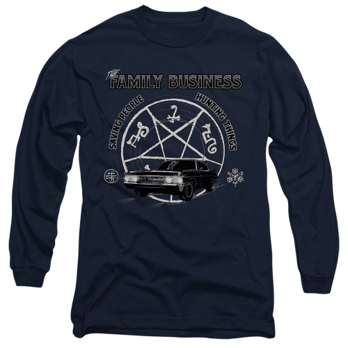 Image for Supernatural Long Sleeve Shirt - Saving People and Hunting