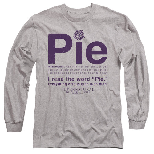 Image for Supernatural Long Sleeve Shirt - Pie