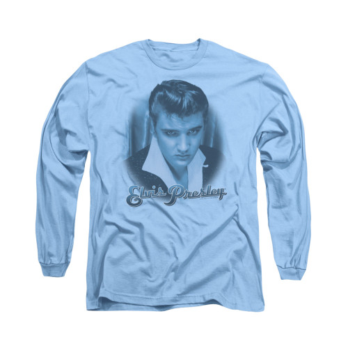 Elvis Long Sleeve T-Shirt - Blue Suede Fade