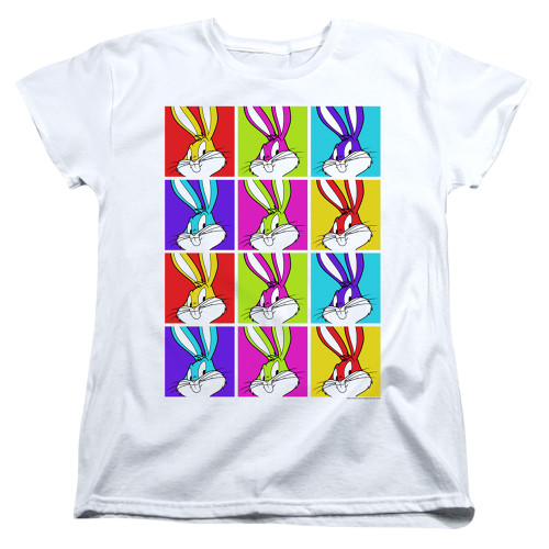 Image for Looney Tunes Woman's T-Shirt - Bugs Bunny Tiles