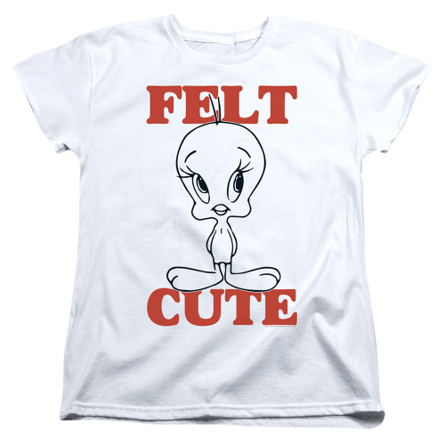 Image for Looney Tunes Woman's T-Shirt - Tweetie Pie Felt Cute