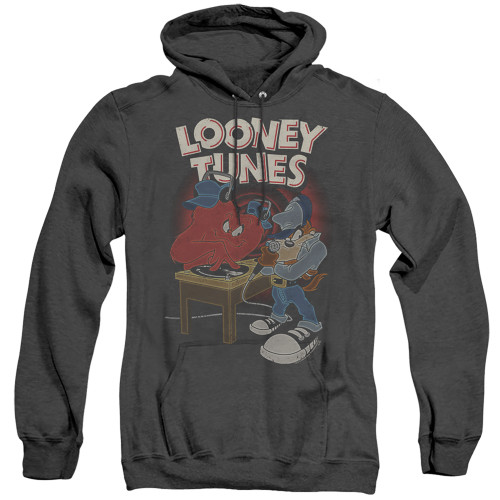 Image for Looney Tunes Heather Hoodie - Tasmanian Devil DJ Looney