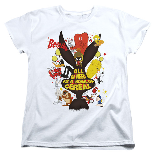 Image for Looney Tunes Woman's T-Shirt - All You Need is Cereal