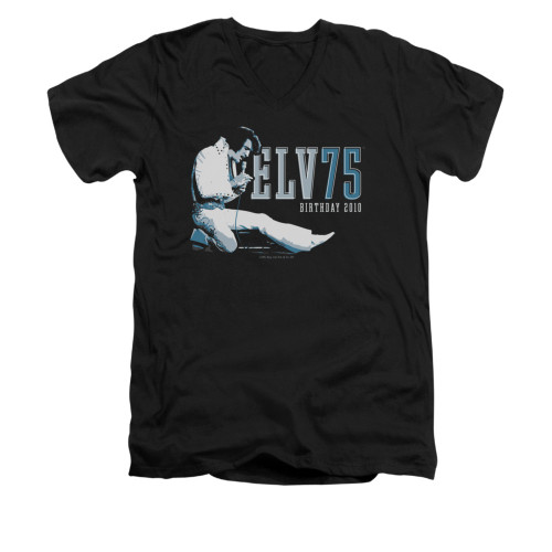 Elvis V-Neck T-Shirt 75 Logo
