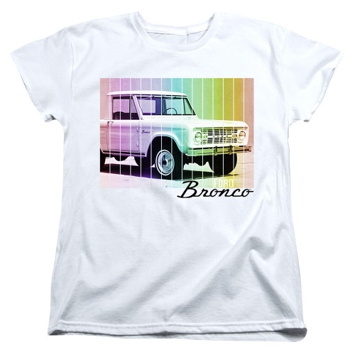Image for Ford Womans T-Shirt - Retro Rainbow