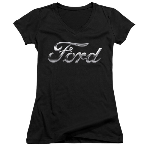 Image for Ford Girls V Neck - Chrome Logo