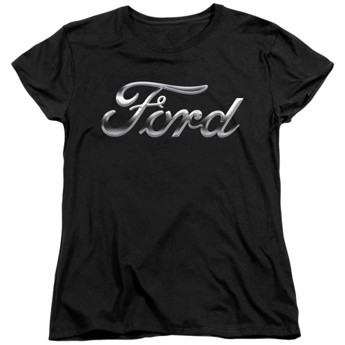Image for Ford Womans T-Shirt - Chrome Logo