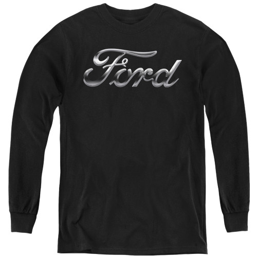 Image for Ford Youth Long Sleeve T-Shirt - Chrome Logo