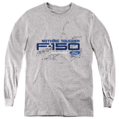 Image for Ford Youth Long Sleeve T-Shirt - Truck Engine Schematic