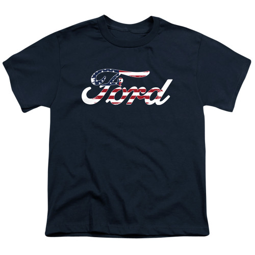 Image for Ford Youth T-Shirt - Flag Logo
