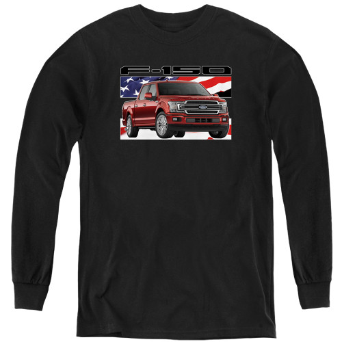 Image for Ford Youth Long Sleeve T-Shirt - F150 Flag