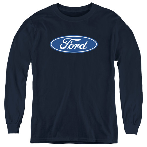 Image for Ford Youth Long Sleeve T-Shirt - Dimensional Logo