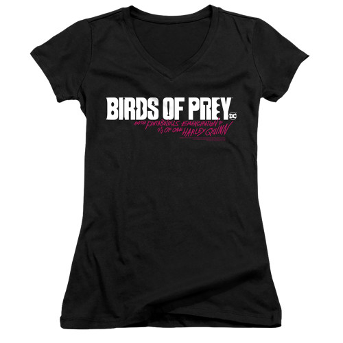 Image for Birds of Prey Girls V Neck - Horizontal Logo