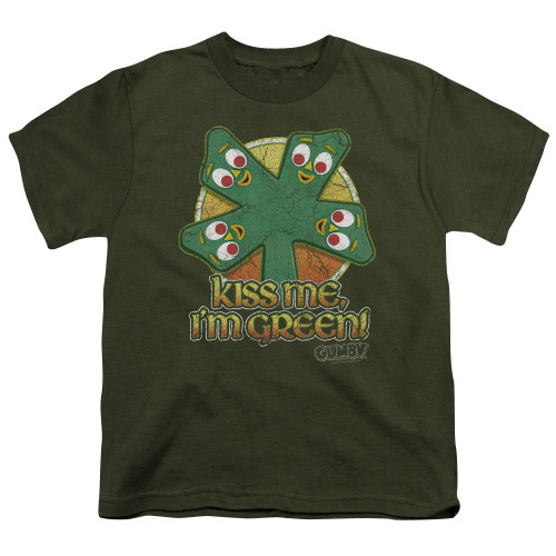 Image for Gumby Youth T-Shirt - Kiss Me
