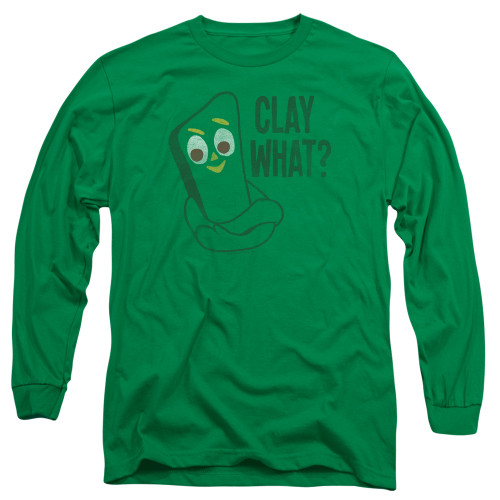Image for Gumby Long Sleeve T-Shirt - Clay What?