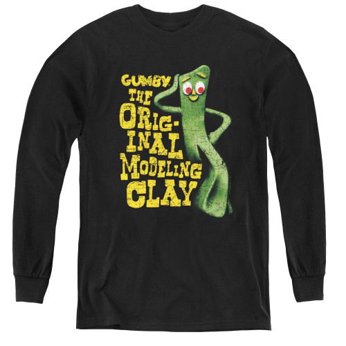 Image for Gumby Youth Long Sleeve T-Shirt - So Punny